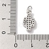 Rack Plating Brass & Cubic Zirconia Pendants KK-L216-063P-3