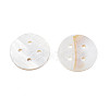 Natural Freshwater Shell Buttons SHEL-N026-179-4