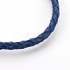 Braided Leather Cord Bracelet Making MAK-L018-04-3