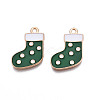 Christmas Alloy Enamel Pendants ENAM-Q442-63A-2