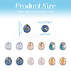 Crafans 360Pcs 6 Colors Electroplate Transparent Glass Beads Strands EGLA-CF0001-01-4