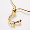 Brass Chain Bracelet Making MAK-P007-04-02G-3