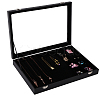 Rectangle PU Leather Covered with Plastic Jewelry Presentation Boxes CON-WH0089-21B-1