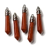 Natural Red Jasper Pointed Big Pendants G-Z055-01P-18-1