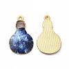 Alloy Printed Pendants PALLOY-D581-02-2