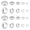 DICOSMETIC 200Pcs 5 Style 201 Stainless Steel Spacer Beads STAS-DC0007-56-1