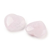 Heart Natural Rose Quartz Worry Stone G-C134-06A-14-2