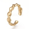 Brass Cuff Rings RJEW-Z003-11G-2