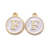 Golden Plated Alloy Charms X-ENAM-S118-01F-1