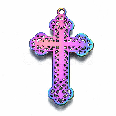 Rainbow Color Alloy Big Pendants X-PALLOY-S180-014-RS-1