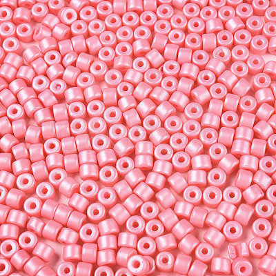 Baking Paint Pearlized Glass Seed Beads SEED-T008-03I-1