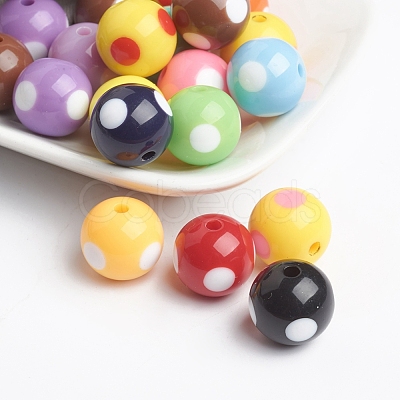 Round Acrylic Craft Beads YPL453-1