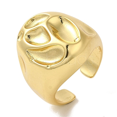 Rack Plating Brass Cuff Rings RJEW-H228-19G-1