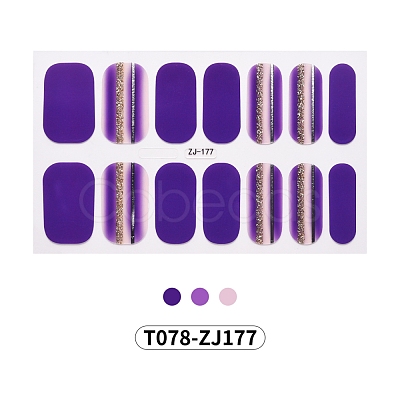 Full Wraps Nail Polish Stickers MRMJ-T078-ZJ177-1