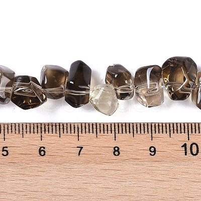 Natural Smoky Quartz Beads Strands G-B072-A01-01-1