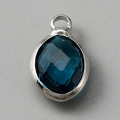 Faceted Glass Pendants KK-WH0046-59P-12-1