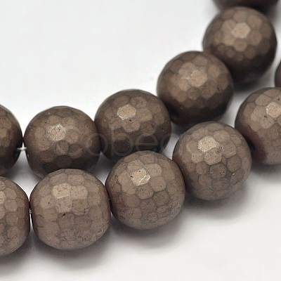 Electroplate Non-magnetic Synthetic Hematite Beads Strands G-I175-19-1