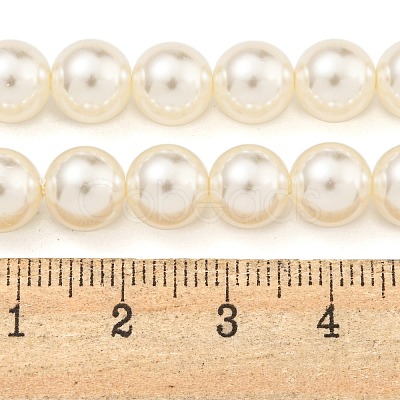 Glass Pearl Beads Strands X-HY-G002-01D-02-1