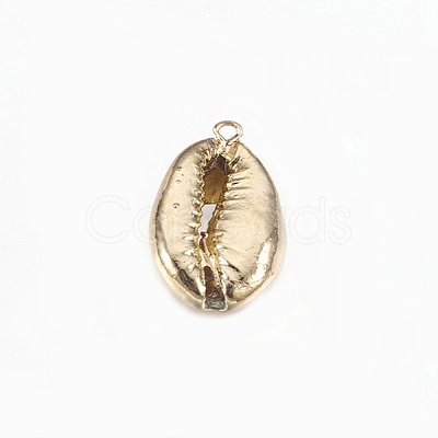 Electroplated Shell Pendants BSHE-E024-02-1