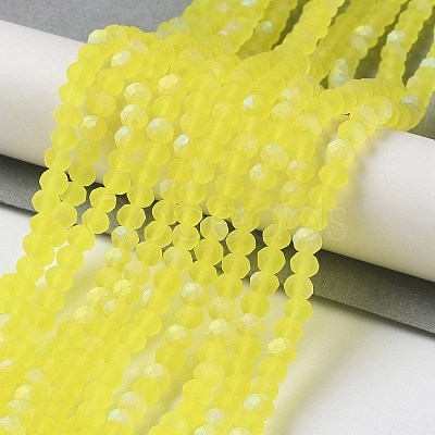 Transparent Glass Beads Strands EGLA-A044-T6mm-MB29-1