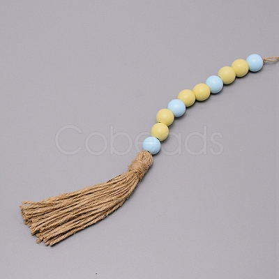 Fringed Beaded Pendant Decoration HJEW-TAC0012-18-1