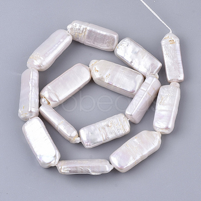 Natural Baroque Pearl Keshi Pearl Beads Strands PEAR-Q015-015-1