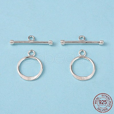 Sterling Silver Toggle Clasps X-STER-A008-37-1