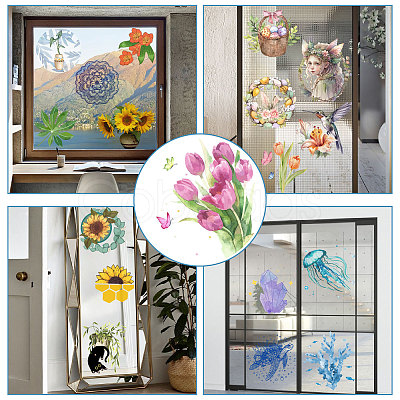 PVC Window Sticker DIY-WH0235-064-1