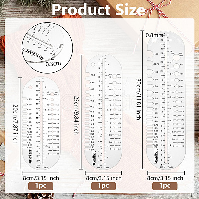 Transparent Acrylic Templates DIY-WH0488-63C-1