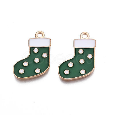 Christmas Alloy Enamel Pendants ENAM-Q442-63A-1