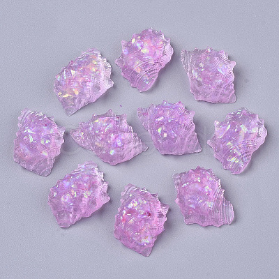 Transparent Epoxy Resin Cabochons CRES-T020-03B-1