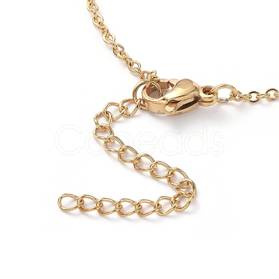 304 Stainless Steel Chain Necklaces NJEW-G335-35G-1