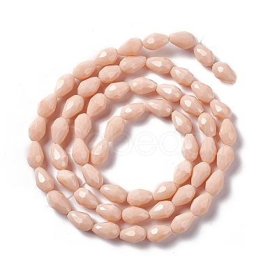 Faceted Glass Beads Strands GLAA-E037-02-M-1