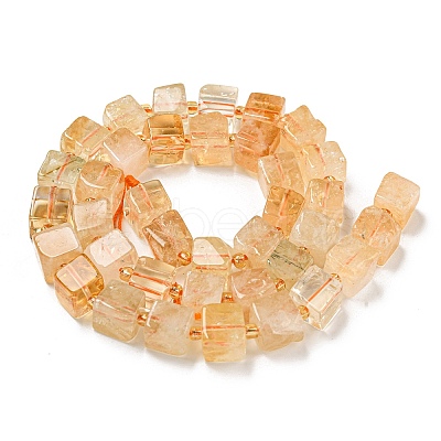 Natural Citrine Beads Beads Strands G-G053-B09-01C-1