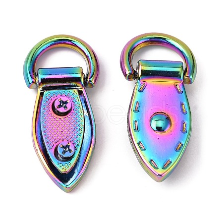 Rainbow Color Zinc Alloy Suspension Clasps FIND-WH0044-32M-1