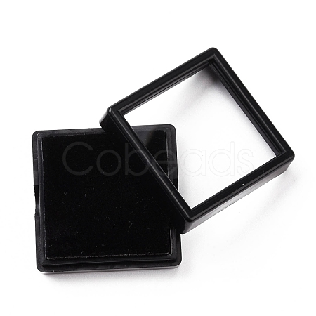 Square Plastic Diamond Presentation Boxes OBOX-G017-01A-1