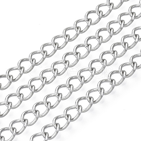 Tarnish Resistant 304 Stainless Steel Curb Chains CHS-S007-001-1