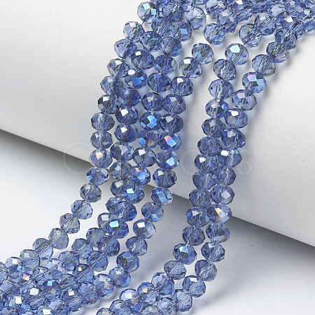 Electroplate Glass Beads Strands EGLA-A034-T3mm-I12-1