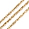 Ion Plating(IP) 304 Stainless Steel Link Chains, Soldered, Golden, 4x3x1mm