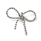 Non-Tarnish 304 Stainless Steel Connector Charms Links, Twisted Bowknot, Stainless Steel Color, 30x33.5x8mm, Hole: 13x9.5mm