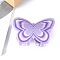 Butterfly PVC Claw Hair Clips, Hair Accessories for Women & Girls, Plum, 68x46x55mm