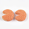 Resin Cabochons, Bread, Imitation Food, Coral, 28x26.5x10mm