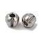 Non-Tarnish 304 Stainless Steel Beads, Flower, Stainless Steel Color, 4x5x4mm, Hole: 1.6mm