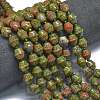 Natural Unakite Beads Strands G-K389-D07-01-2