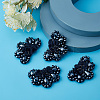 CRASPIRE 4Pcs Glass Rhinestone Sew on Ornament Accessories FIND-CP0001-09-5