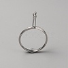 Aluminium Alloy Finger Rings Components FIND-WH0111-275B-P-2