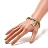 Word Love Beads Stretch Bracelet for Girl Women BJEW-JB07208-02-3