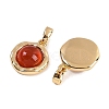 Natural Carnelian(Dyed & Heated) Pendants KK-P283-53G-01-2