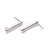 304 Stainless Ear Stud Components STAS-M274-012A-P-1