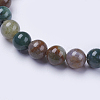 Natural Indian Agate Beaded Stretch Bracelets BJEW-I253-8mm-11-3